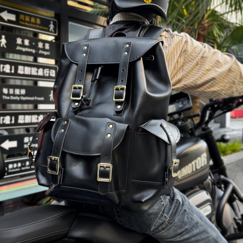 Leather Backpack Vintage - Nuovi Arrivi Zaino in Pelle di