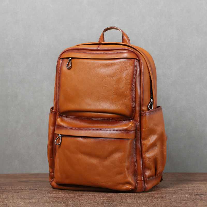 Laptop Backpack 15.6 - Zaino da uomo YETTIES in pelle