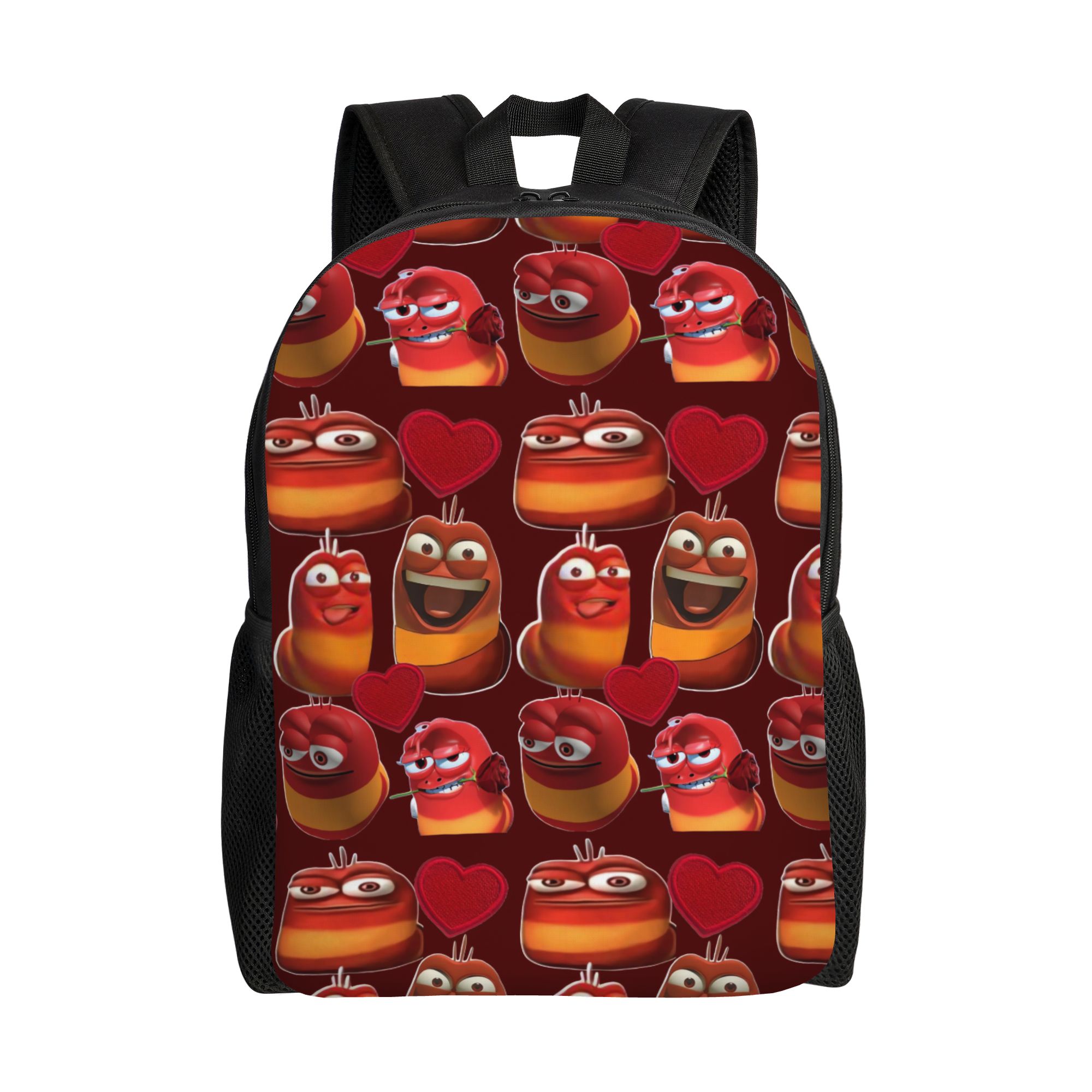 School Backpack Teen - Zaino sportivo Larva Yellow Larva Red,
