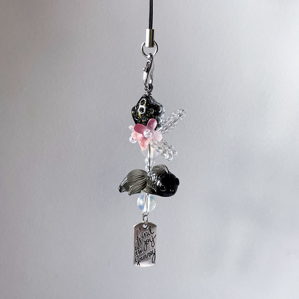Fashion Backpack Women - Catena con ciondolo per telefono pesce