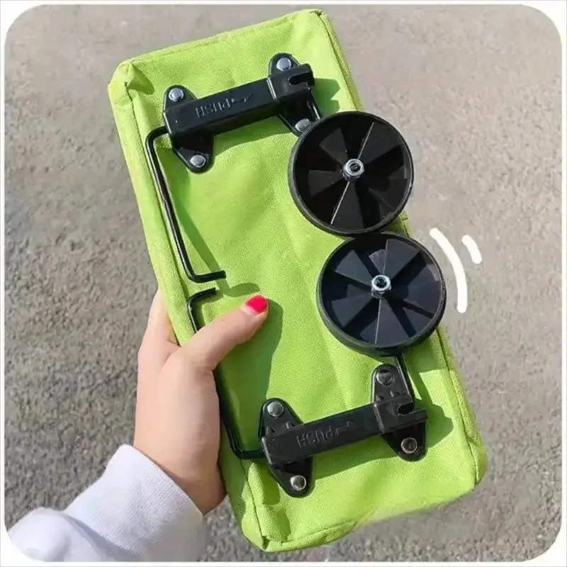 Foldable Backpack Small - Carrello Pieghevole Portatile con Ruote, Leggero