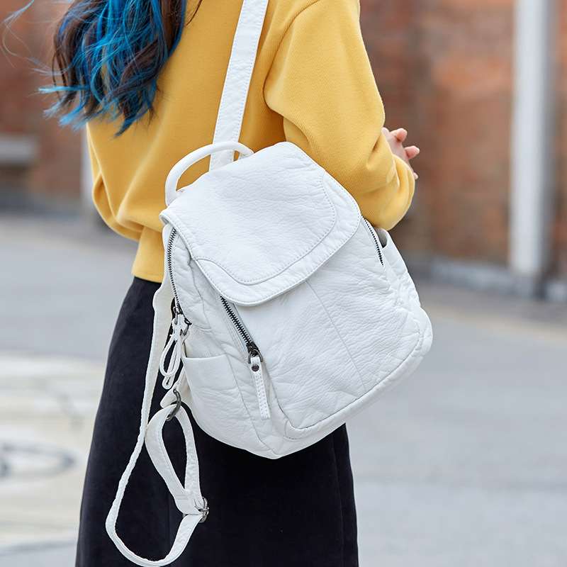 Fashion Backpack Women - Zaino da donna zaino in pelle