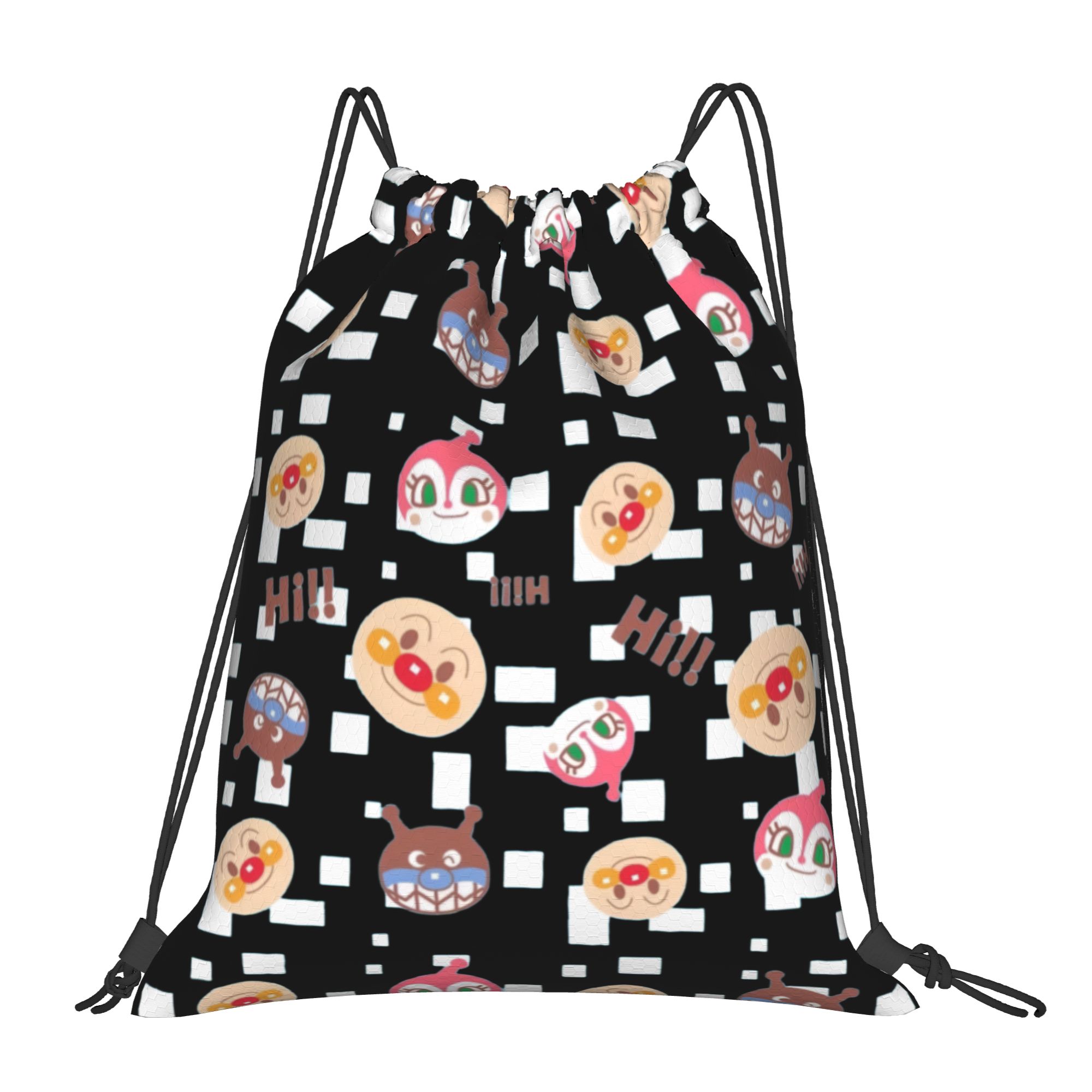 Drawstring Gym Bag - Zaini con coulisse personalizzati Anpanmans per