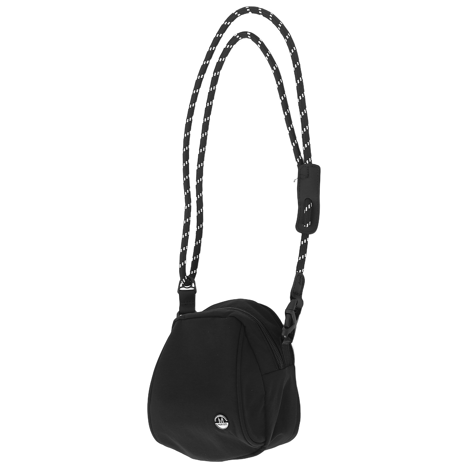 Mini Backpack Purse - Borsa a Tracolla Leggera Nera, Unisex,