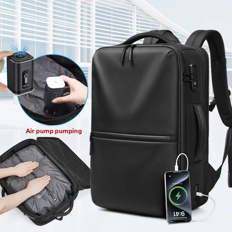 Business Backpack Brief - Zaino da Viaggio Impermeabile Espandibile per