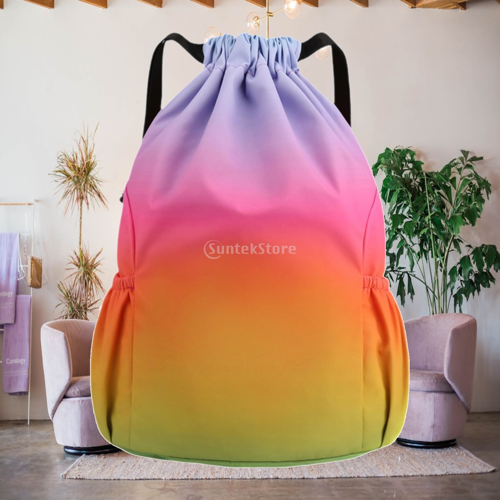 Drawstring Gym Bag - Zaino con coulisse unisex leggero per