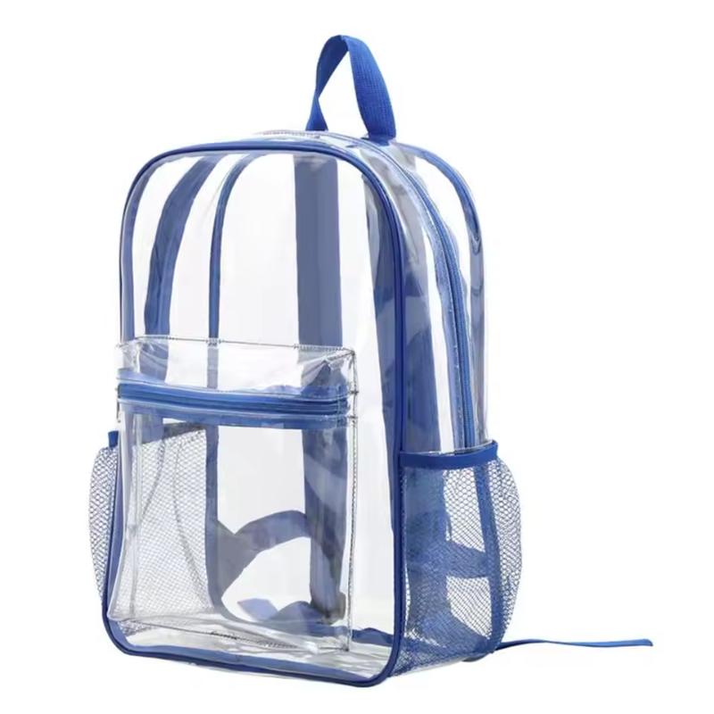 Canvas Backpack Casual - Zaino da viaggio trasparente, borsa a