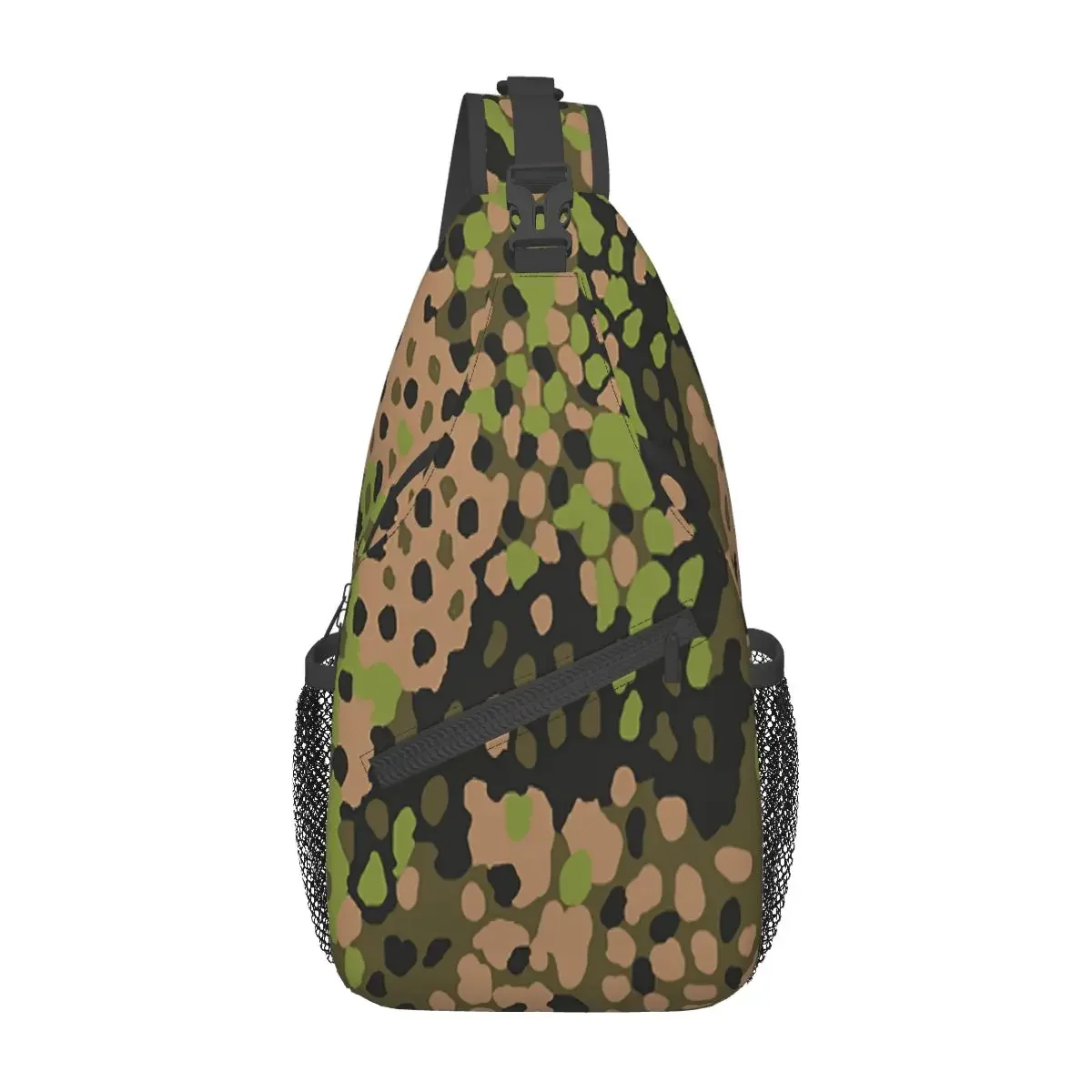 Sling Backpack Shoulder - Borsa a Tracolla Mimetica Erbsentarn della