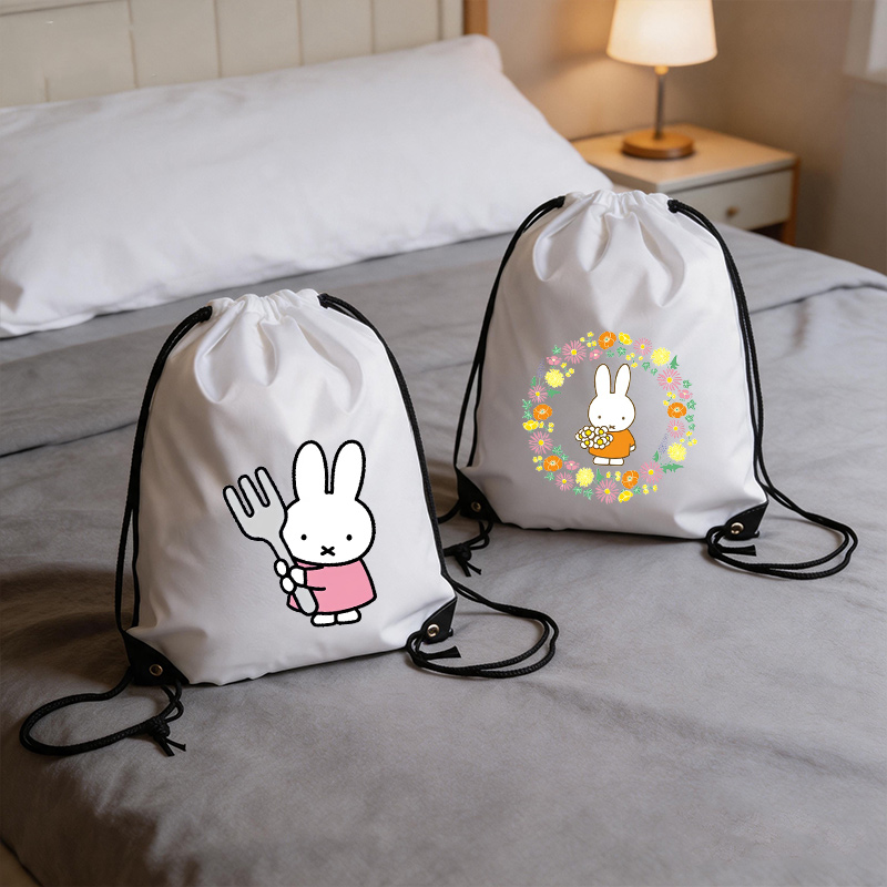 Drawstring Gym Bag - Borsa con coulisse Miffy da donna,