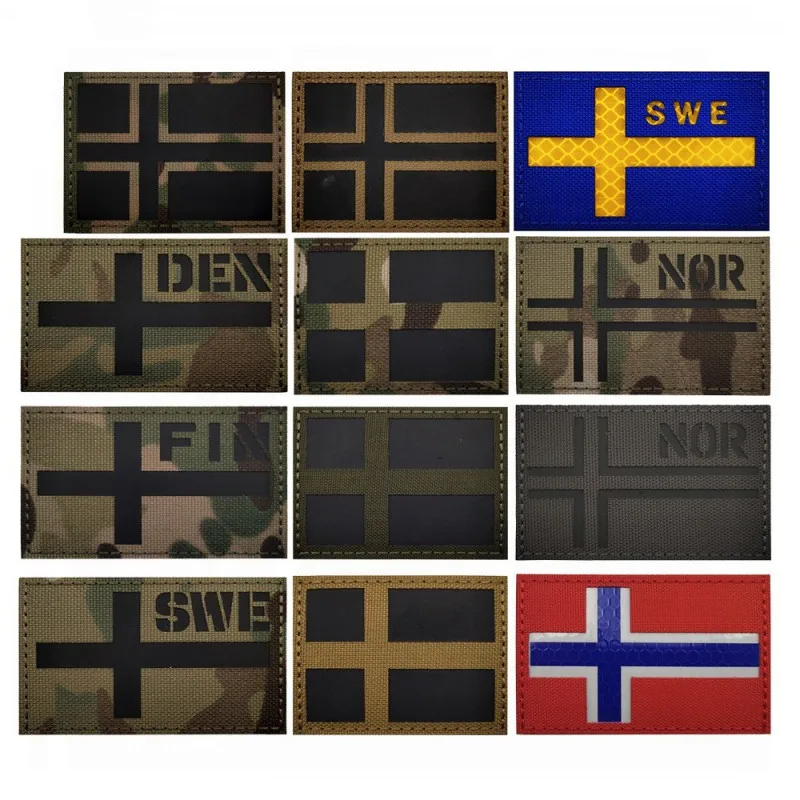Urban Backpack Tactical - Patch tattiche bandiera norvegia danimarca svezia