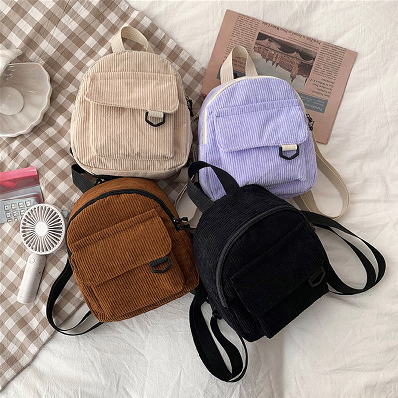 Fashion Backpack Women - Mini zaino in tinta unita Zaini