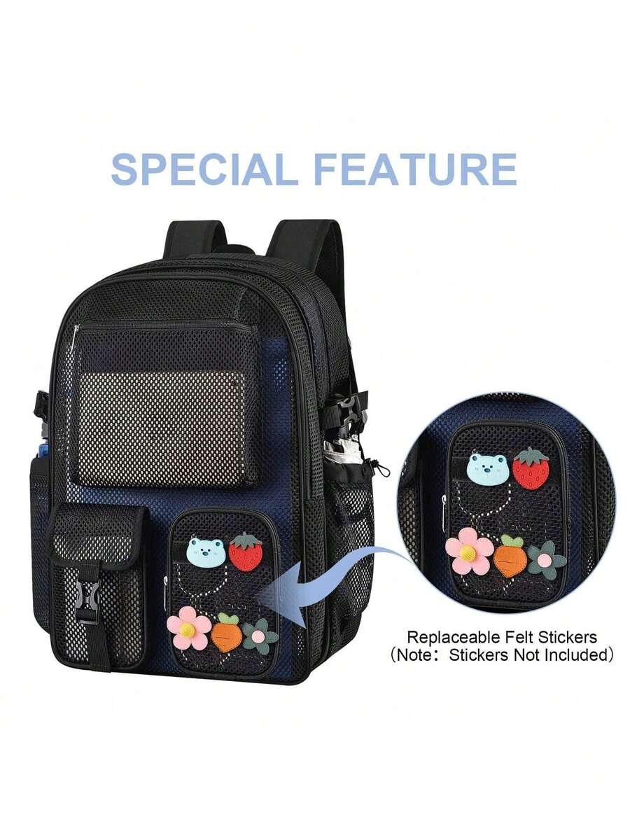 Canvas Backpack Casual - Zaino in rete da 36 litri,