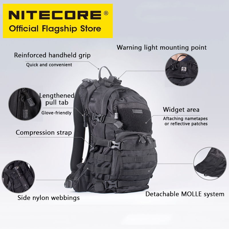 NITECORE BP20 20L Zaino da via - Rucksack Military Style recensione e prezzo