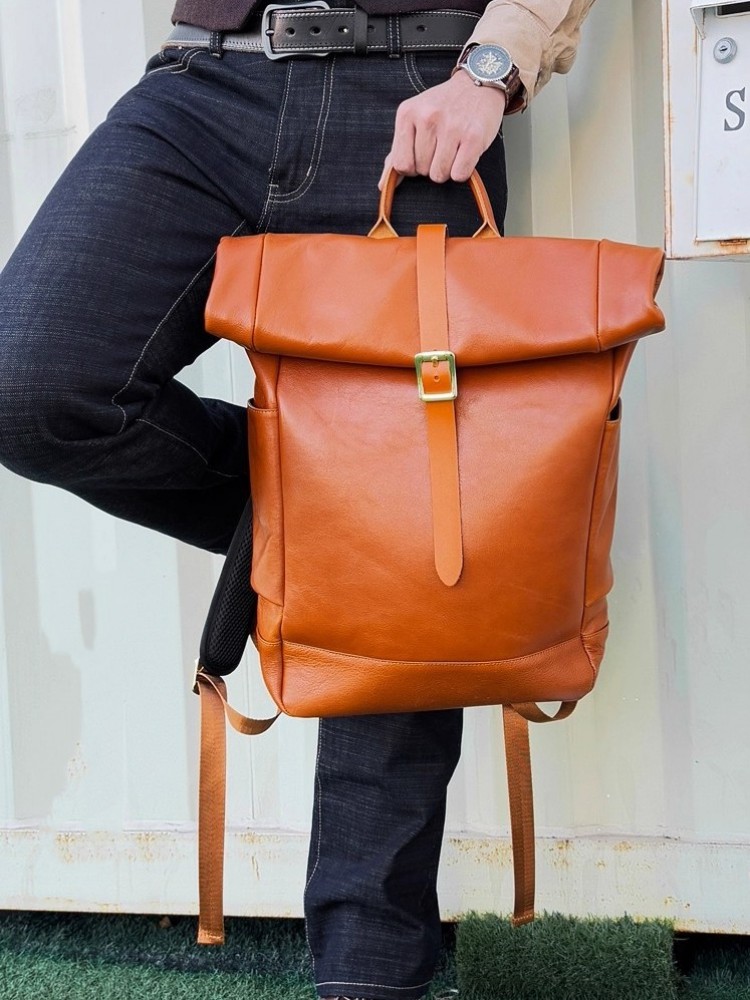 Zaino da Uomo in Vera Pelle di - Leather Backpack Vintage recensione e prezzo