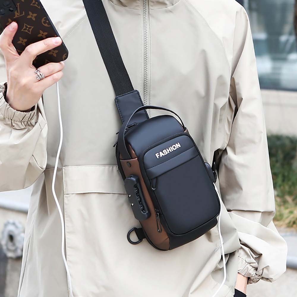 Borsa a tracolla da uomo con p - Sling Backpack Shoulder recensione e prezzo