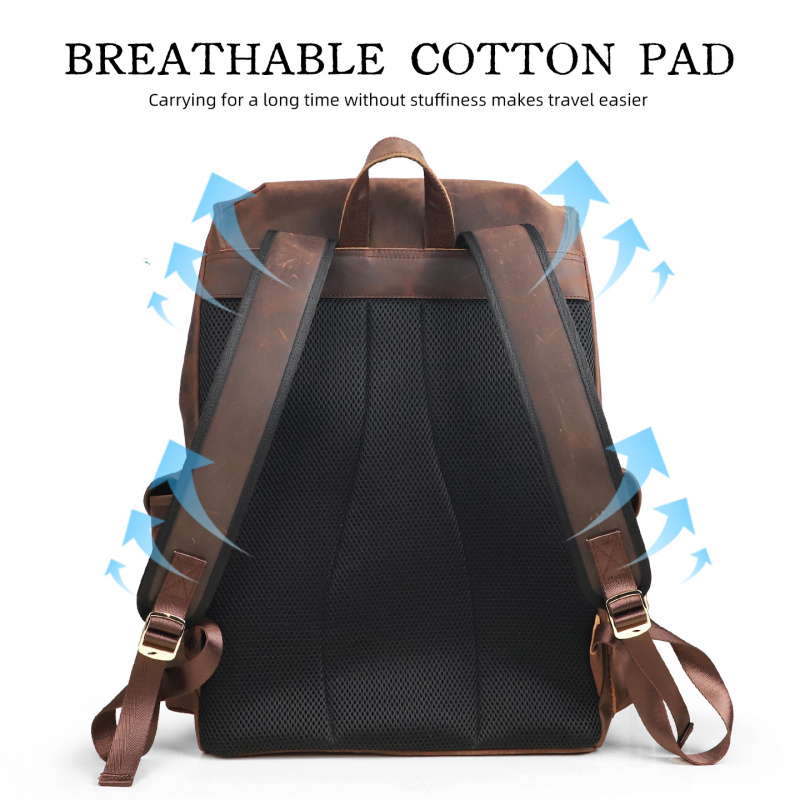 Nuovi Arrivi Zaino in Pelle di - Leather Backpack Vintage recensione e prezzo
