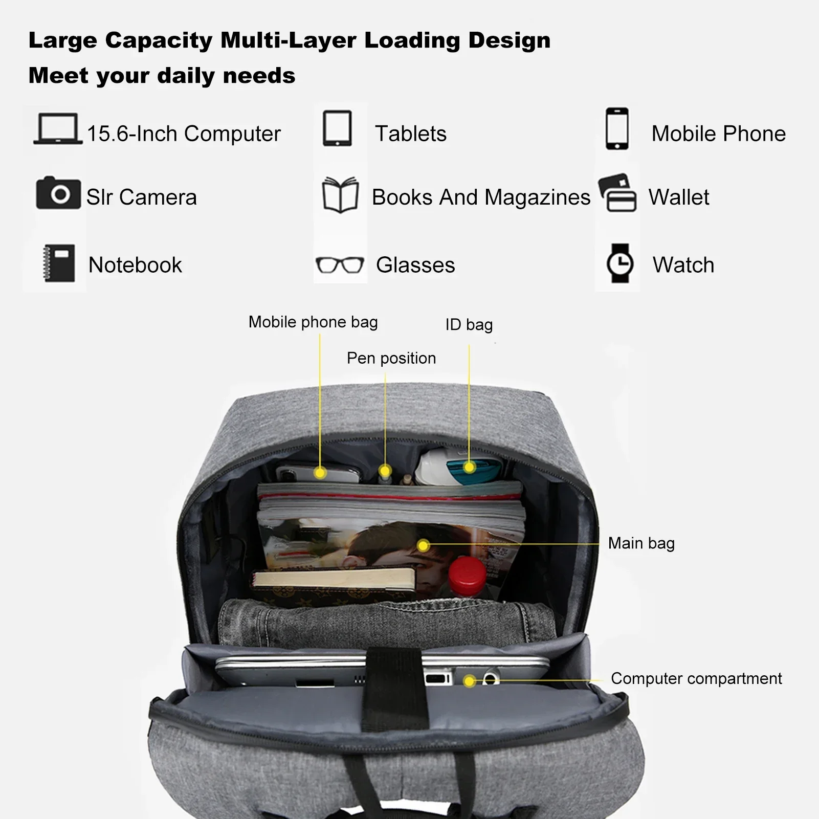 Zaino per laptop per borsa per - Fashion Backpack Women recensione e prezzo