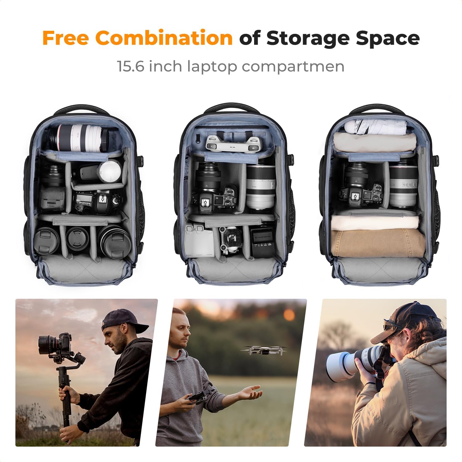 Zaino per Fotocamera K&F CONCE - Laptop Backpack 15.6 recensione e prezzo