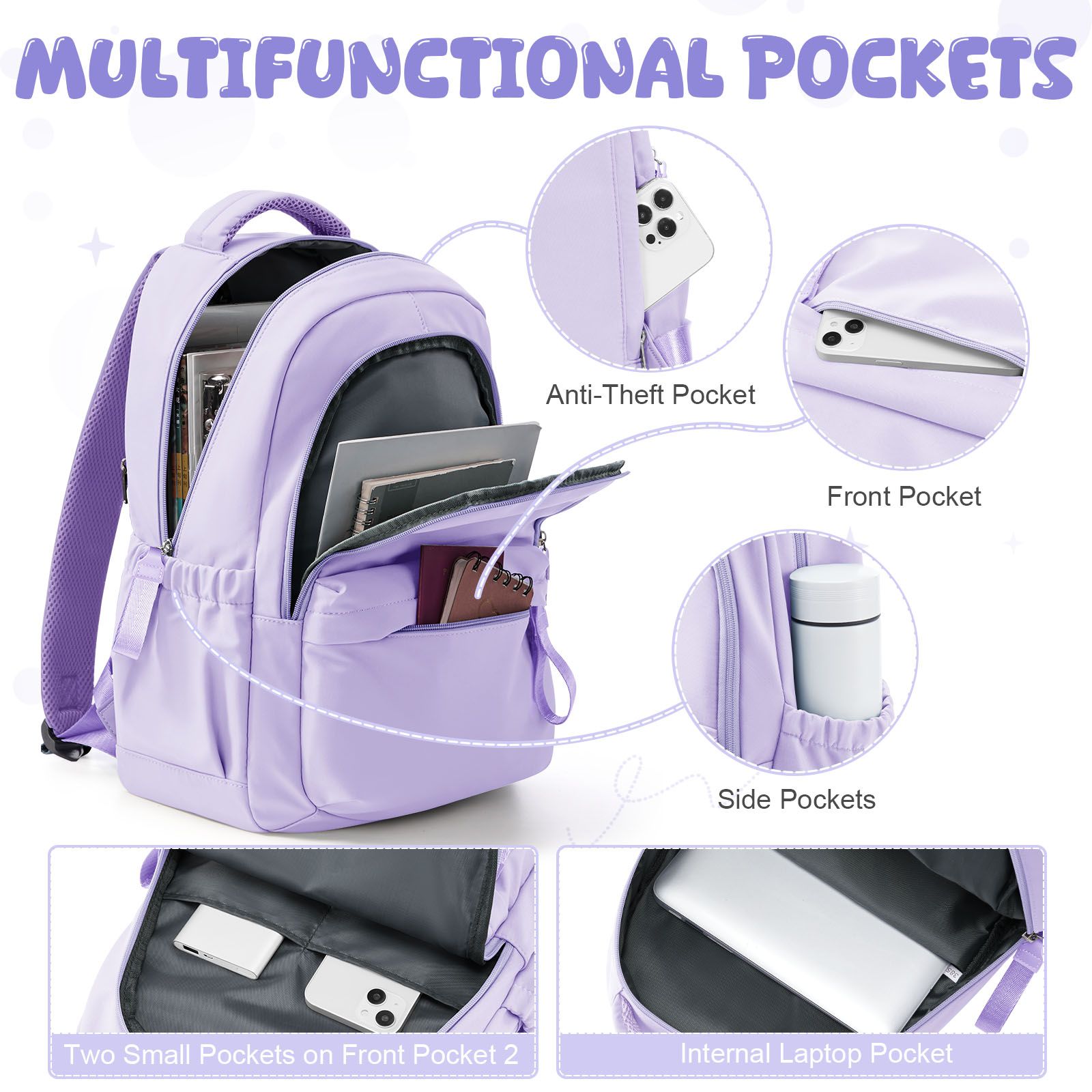 Zaini Scolastici per Adolescen - Canvas Backpack Casual recensione e prezzo