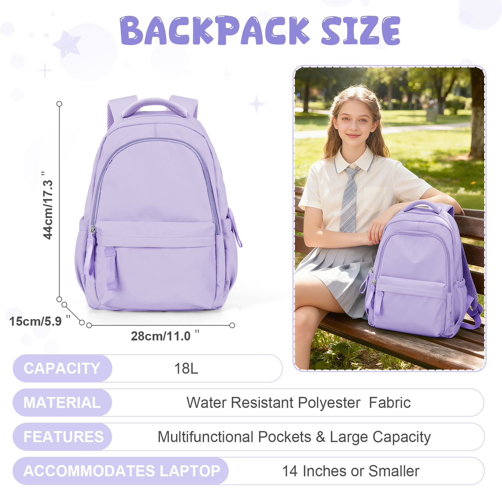 Zaini Scolastici per Adolescen - Canvas Backpack Casual recensione e prezzo