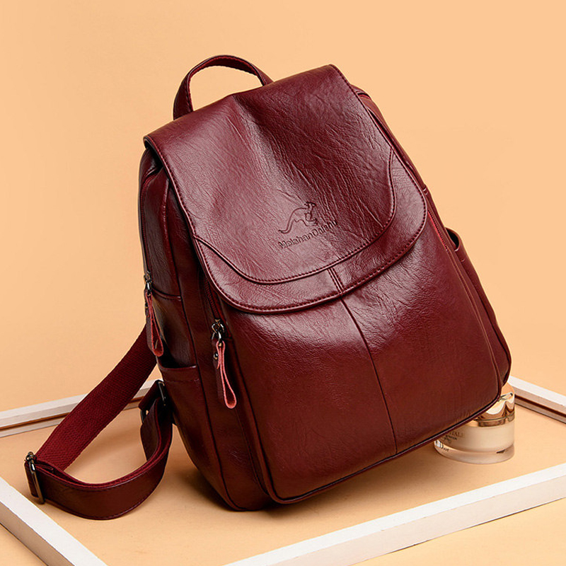 Zaini in morbida pelle da donn - Leather Backpack Vintage recensione e prezzo