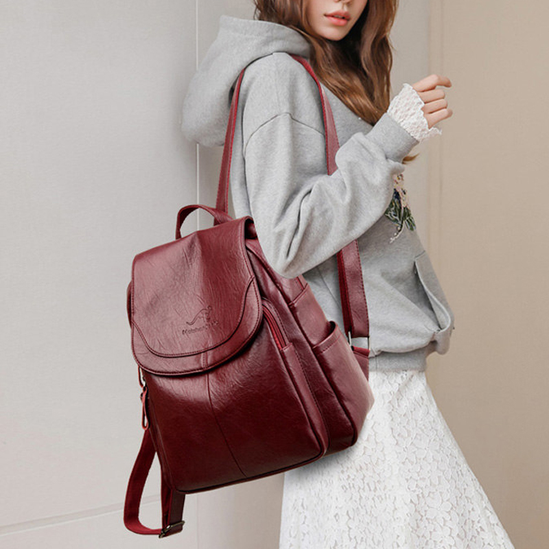 Zaini in morbida pelle da donn - Leather Backpack Vintage recensione e prezzo