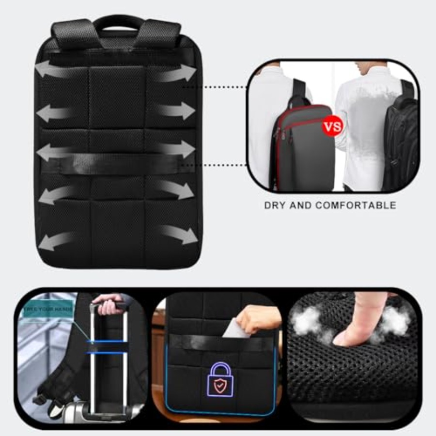 Zaino per laptop sottile ed es - Travel Backpack Anti Theft recensione e prezzo