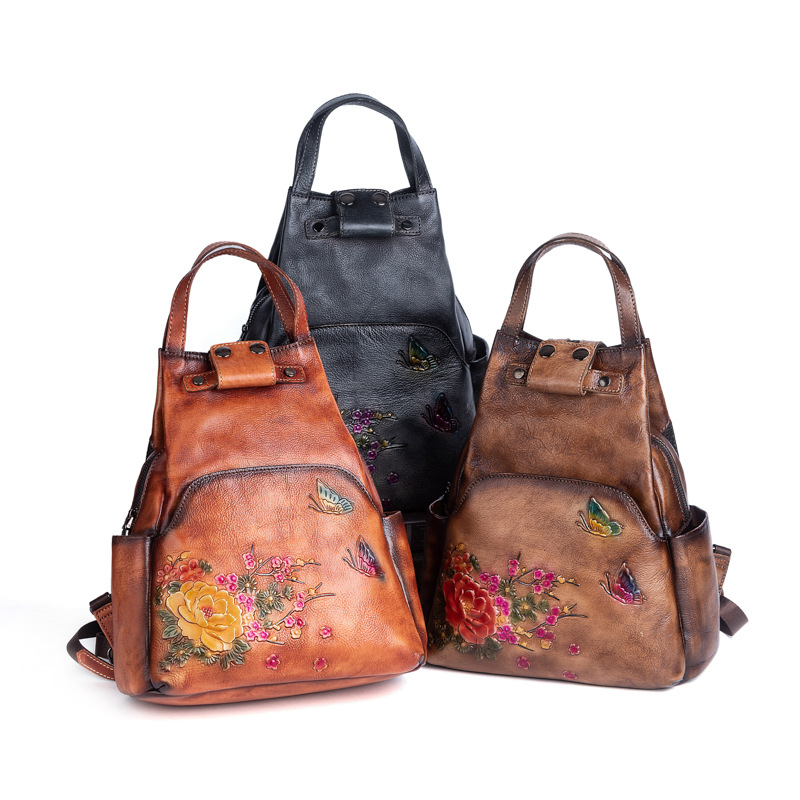 Johnature Zaino in Vera Pelle  - Leather Backpack Vintage recensione e prezzo