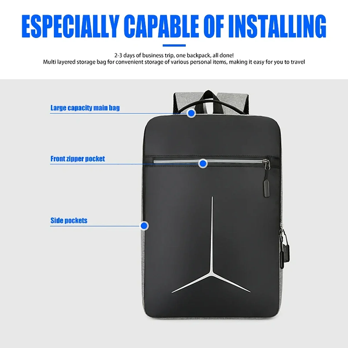 Nuovo zaino da viaggio per lap - Travel Backpack Anti Theft recensione e prezzo