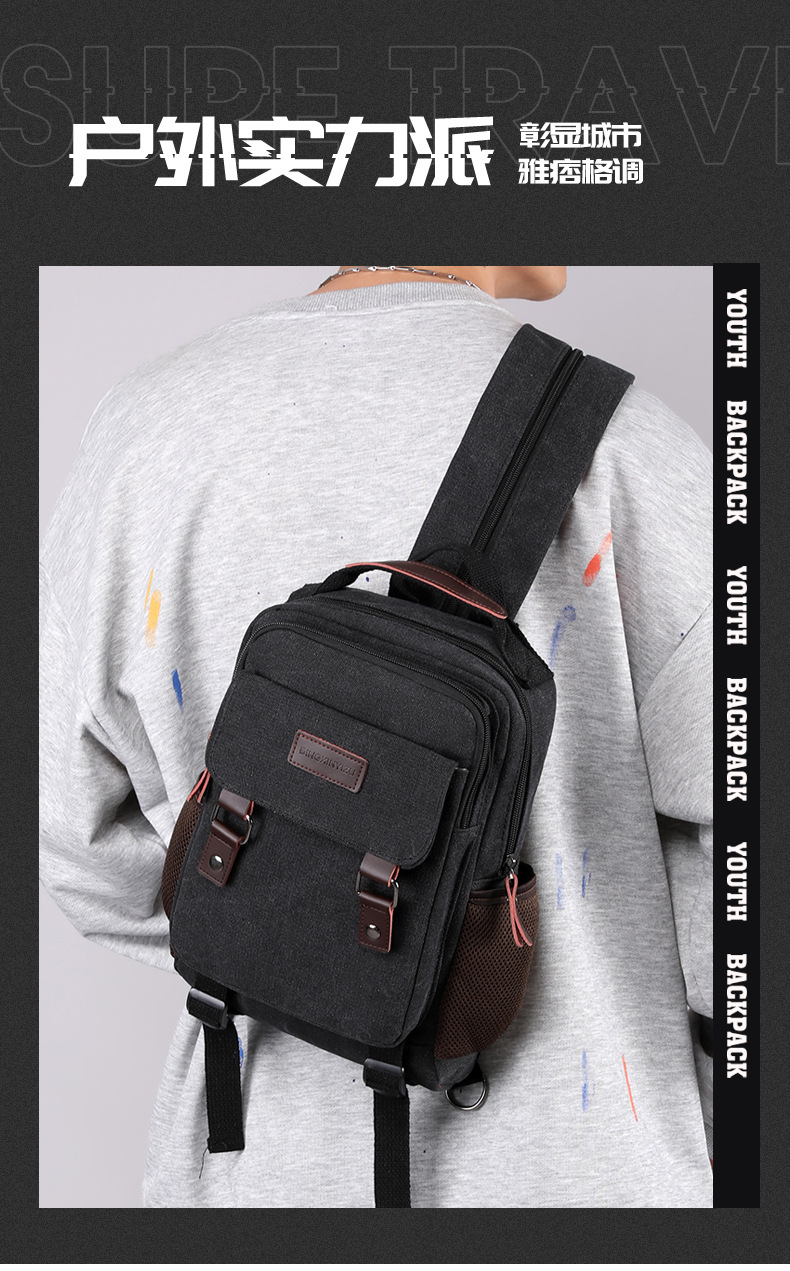 Nuova borsa da petto in tela d - Canvas Backpack Casual recensione e prezzo