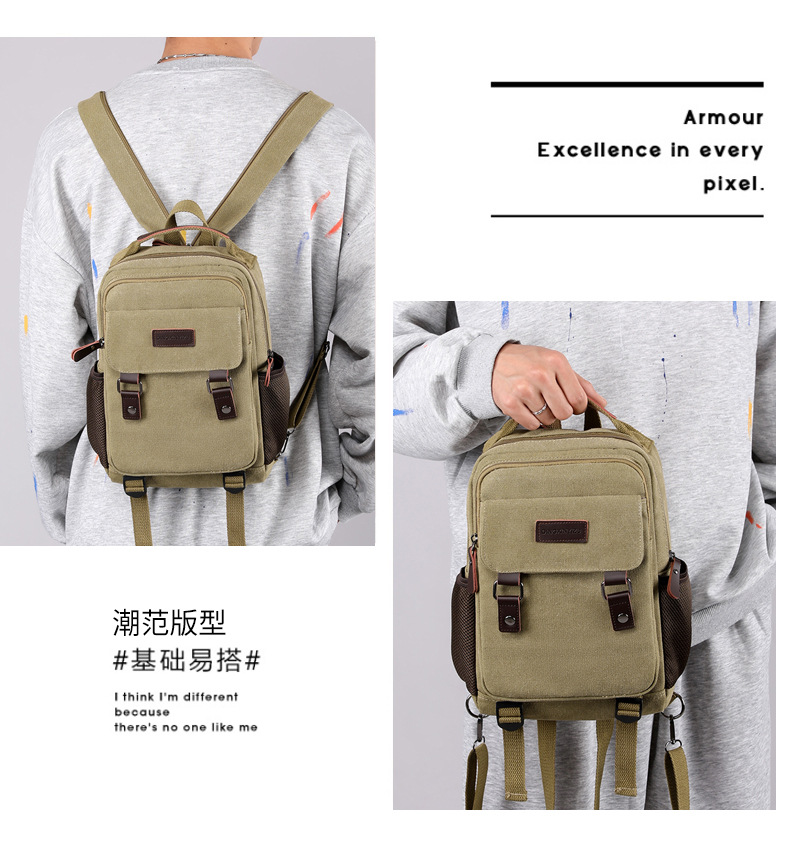 Nuova borsa da petto in tela d - Canvas Backpack Casual recensione e prezzo