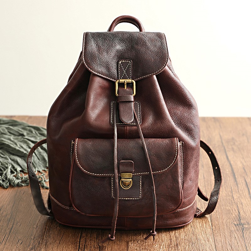 Zaino da Viaggio Johnature in  - Leather Backpack Vintage recensione e prezzo