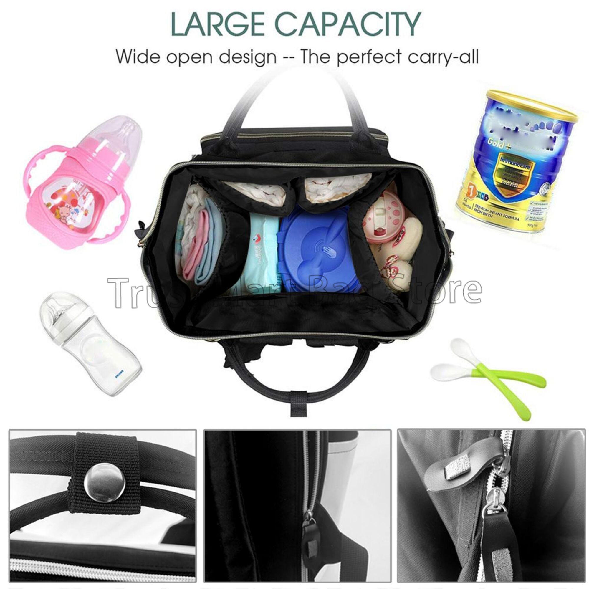 Borsa per pannolini con stampa - Backpack Diaper Bag recensione e prezzo