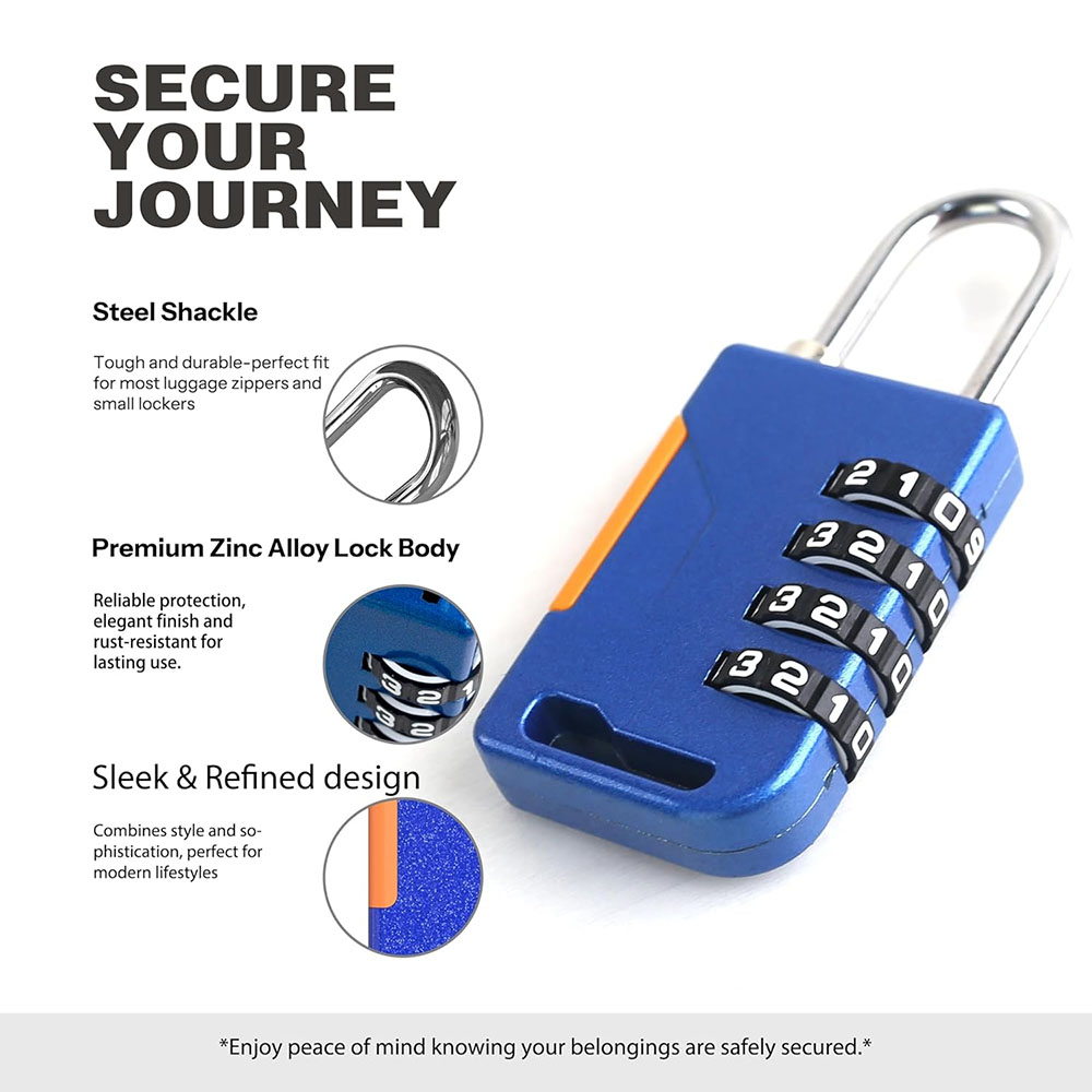 Lucchetto a combinazione a 4 c - Travel Backpack Anti Theft recensione e prezzo