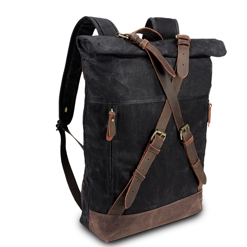 Zaini in pelle di tela retrò p - Leather Backpack Vintage recensione e prezzo